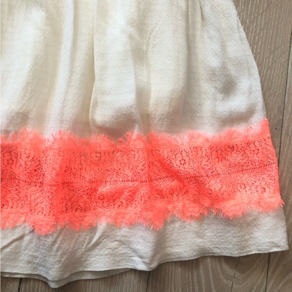 Free People Georgia Lace Dress in Cream & Orange Size 0 - Picture 7 of 16